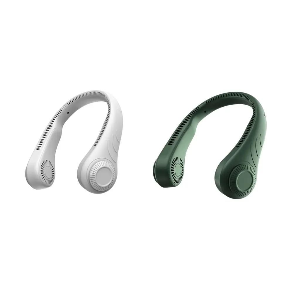 

Portable Mini Bladeless Fan Neck Fan 4000mAh USB Rechargeable Fan Mute Sports Fans for Home Outdoor Neckband Fans Air Cooler