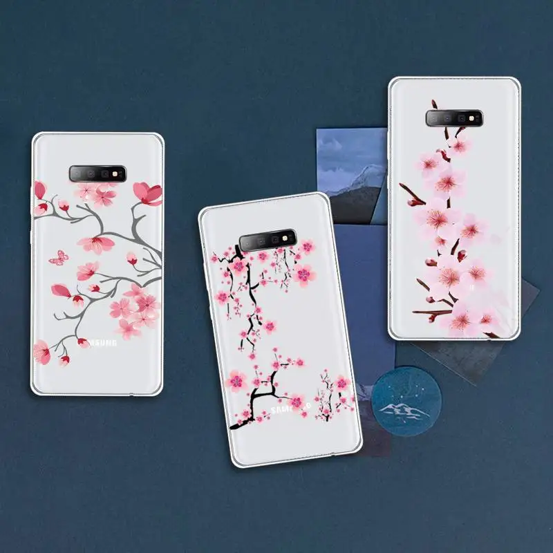 

Cherry Blossom Tree Phone Case Transparent For Samsung Galaxy A S Note J 5 8 51 2016 Prime 20 Ultra 6 7 Edge PLUS 21