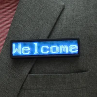 high quality electronic programmable flashing led name badge label bluetooth app control mini small led display led gift
