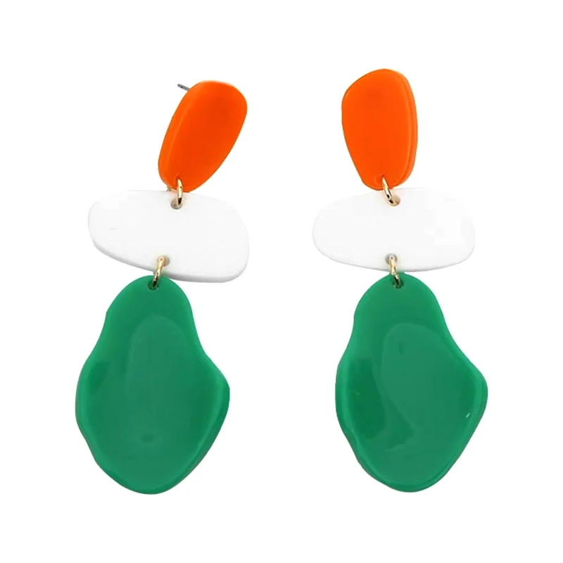 Серьги-подвески из акрила женские длинные висячие украшения неправильной формы