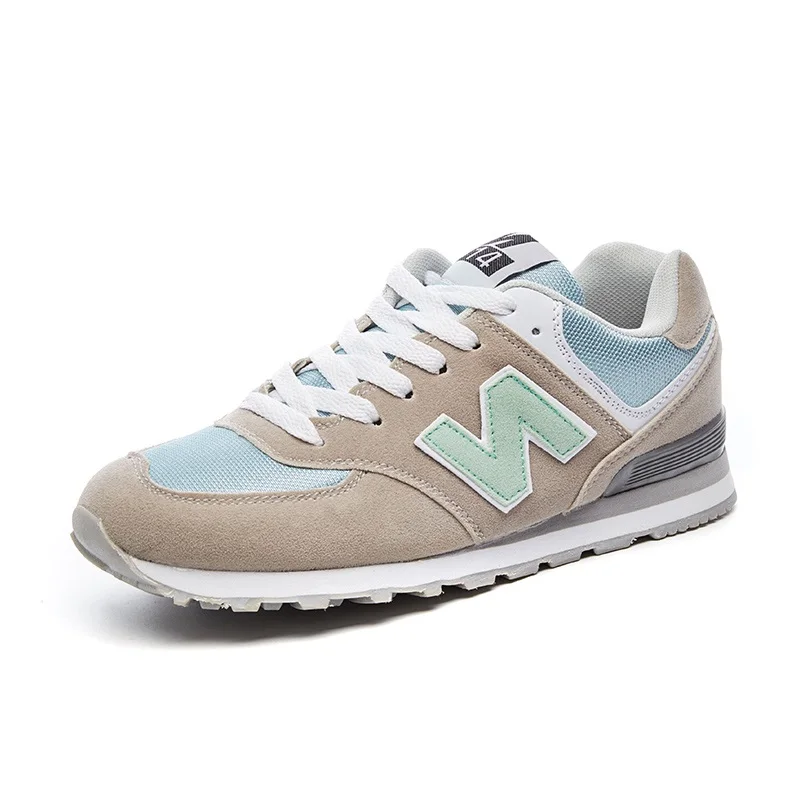 Gray green 558 Осенние кроссовки на платформе со шнуровкой; женская уличная дышащая обувь на плоской подошве; удобная повседневная обувь для женщин; tenis feminino - Цвет: Gray green 558