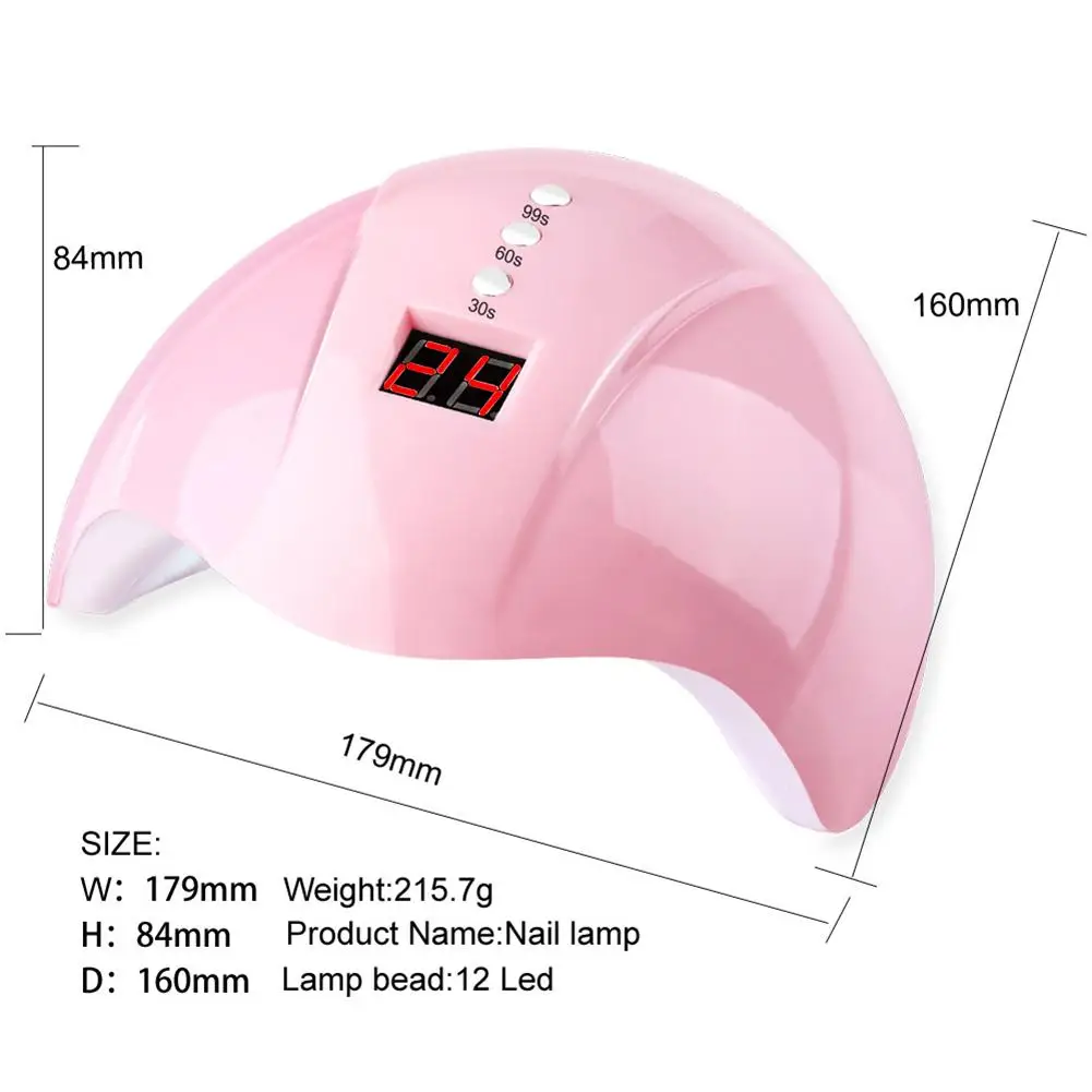 

Stable Operation Reliable UV Lamp Nail Non-toxic Skin-friendly Comfort Polish LED Dryer Nail Art Auto Sensor Manicure Tools