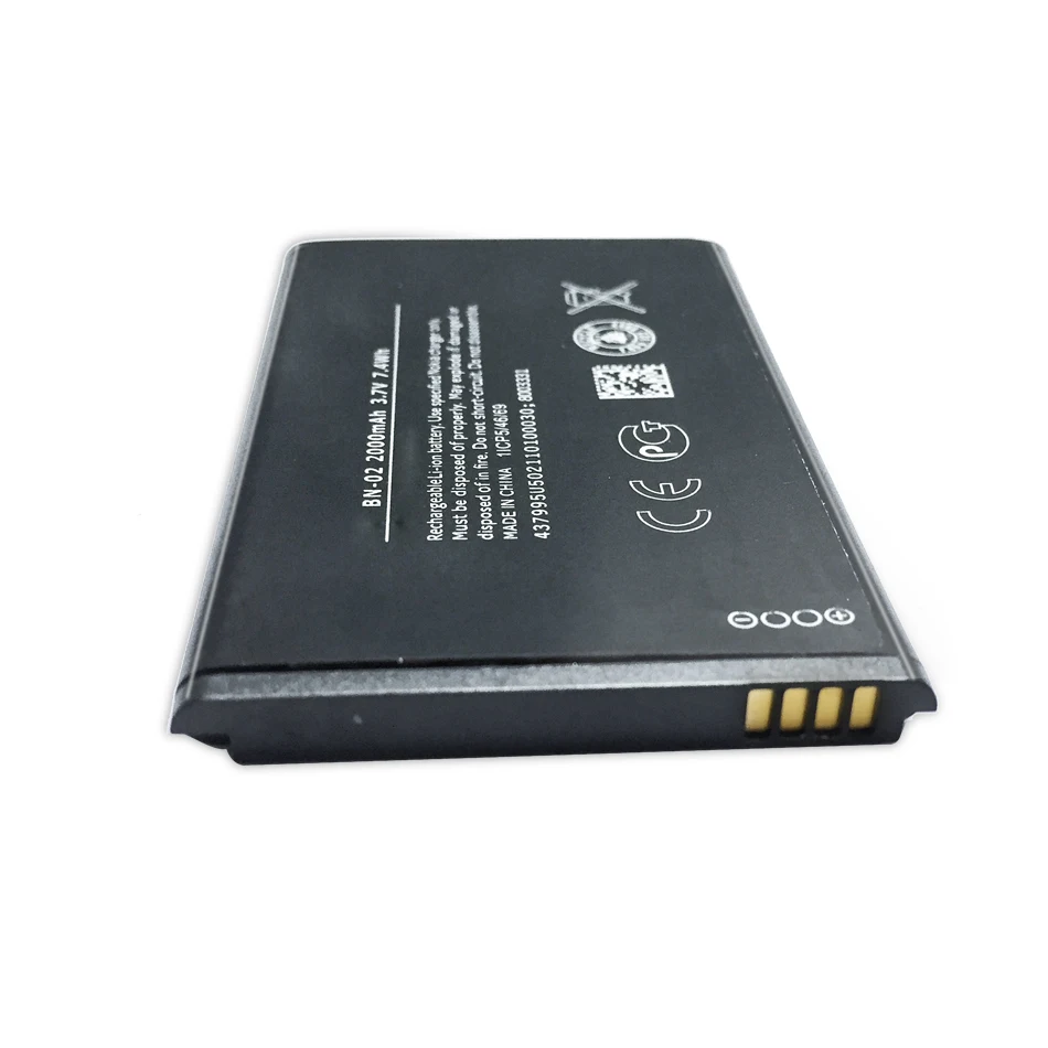 Аккумулятор мобильного телефона для Nokia XL 4G RM-1061 RM 1061 Replacement запасная батарея BN 02 BN-02 2000mAh