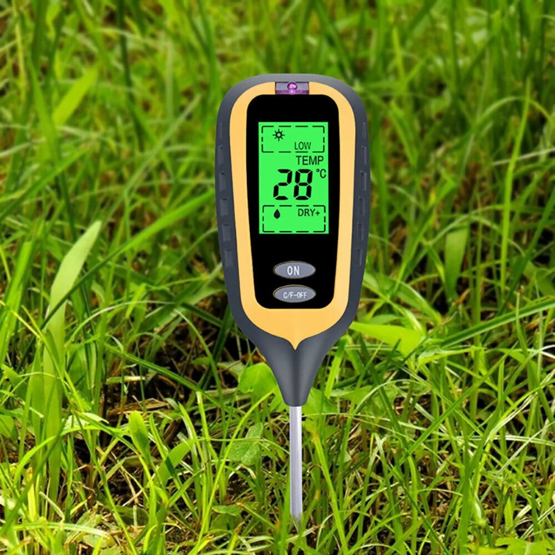 

High Quality 4 in 1 Soil Tester For Garden Plant LCD PH Soil Tester Water Moisture Light Test Meter Kit For Garden Plant Seeding