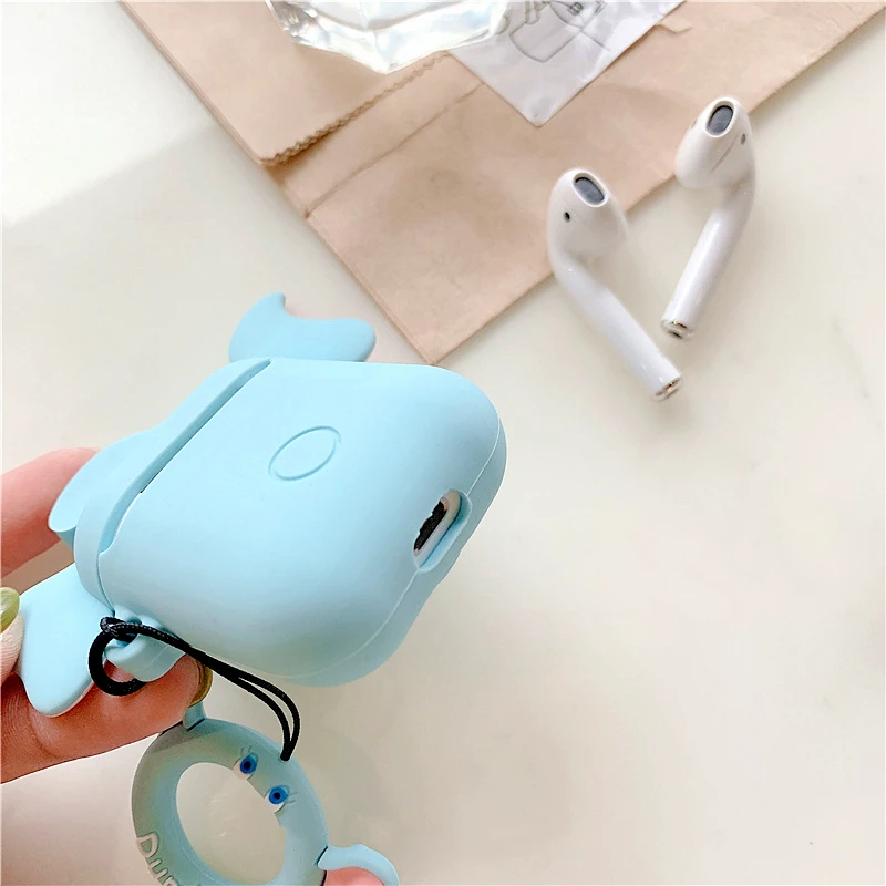 3D мультфильм Dumbo силиконовый чехол airpods для Apple Airpods1/2 беспроводные Bluetooth наушники для зарядки наушники защитный чехол