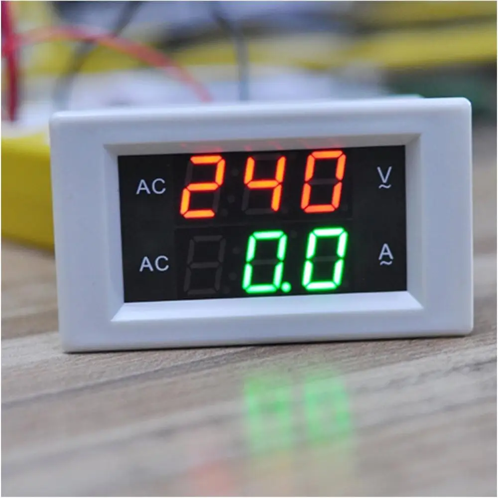 Цифровой Амперметр Вольтметр детектор напряжения светодиодный цифровой дисплей
