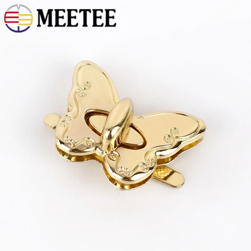 Meetee 2 шт./4 шт. сумка с металлическими замками и пряжкой модный закручивающийся