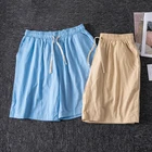 Шорты MrGB мужские хлопковые базовые, классические модные штаны из тонкой ткани, повседневные шорты, одежда для мужчин, лето 2021