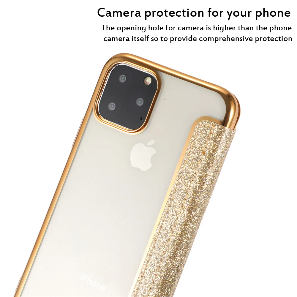 Бумажник Флип-книжка чехол для телефона из искусственной кожи для iPhone 11 на iPhone 11 Pro Max прозрачная задняя крышка для iPhone XR X XS Max