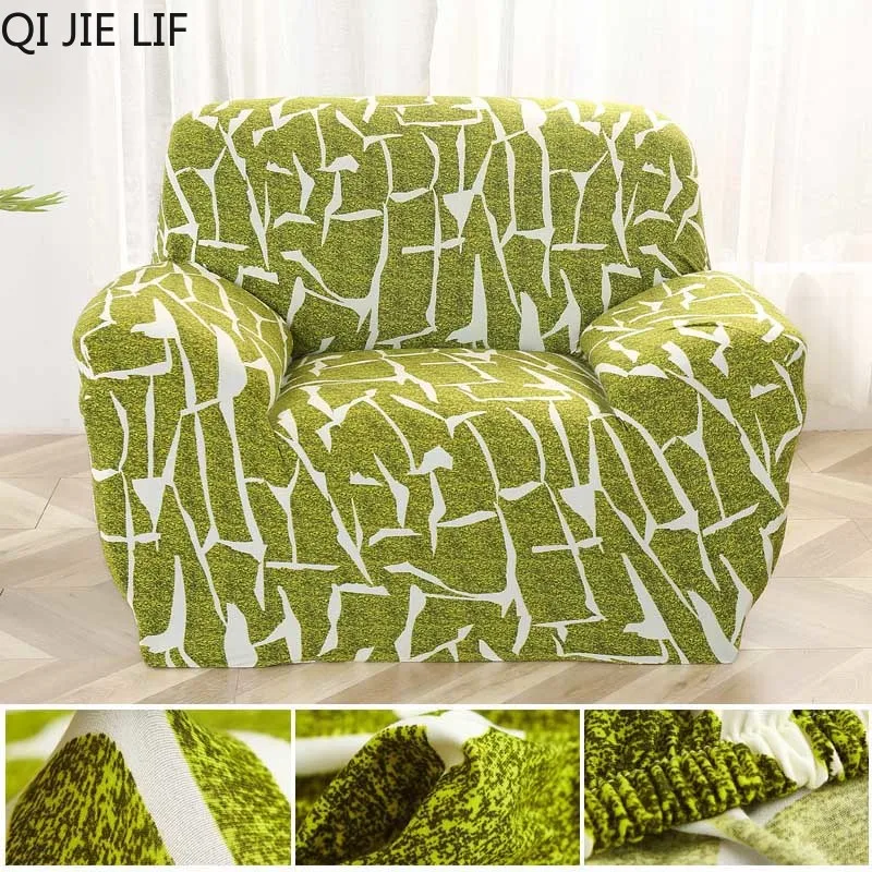 Одноместный чехол с красным рисунком хлопковые эластичные Чехлы для дивана