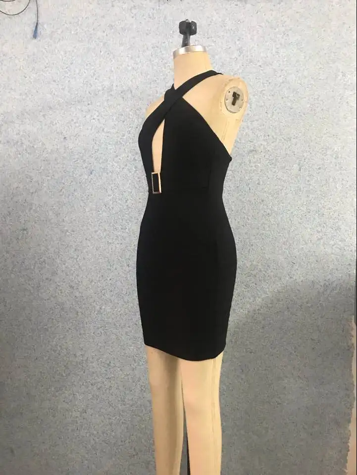 

Top Quality Sexy Women Hollow Out Backless Dress Bodycon Celebrity Party Dress