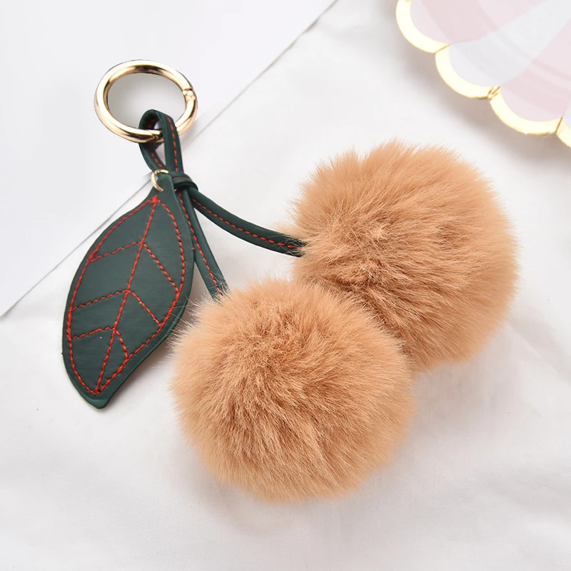 Вишневый брелок для ключей подвеска сумки автомобильный кольцо-держатель