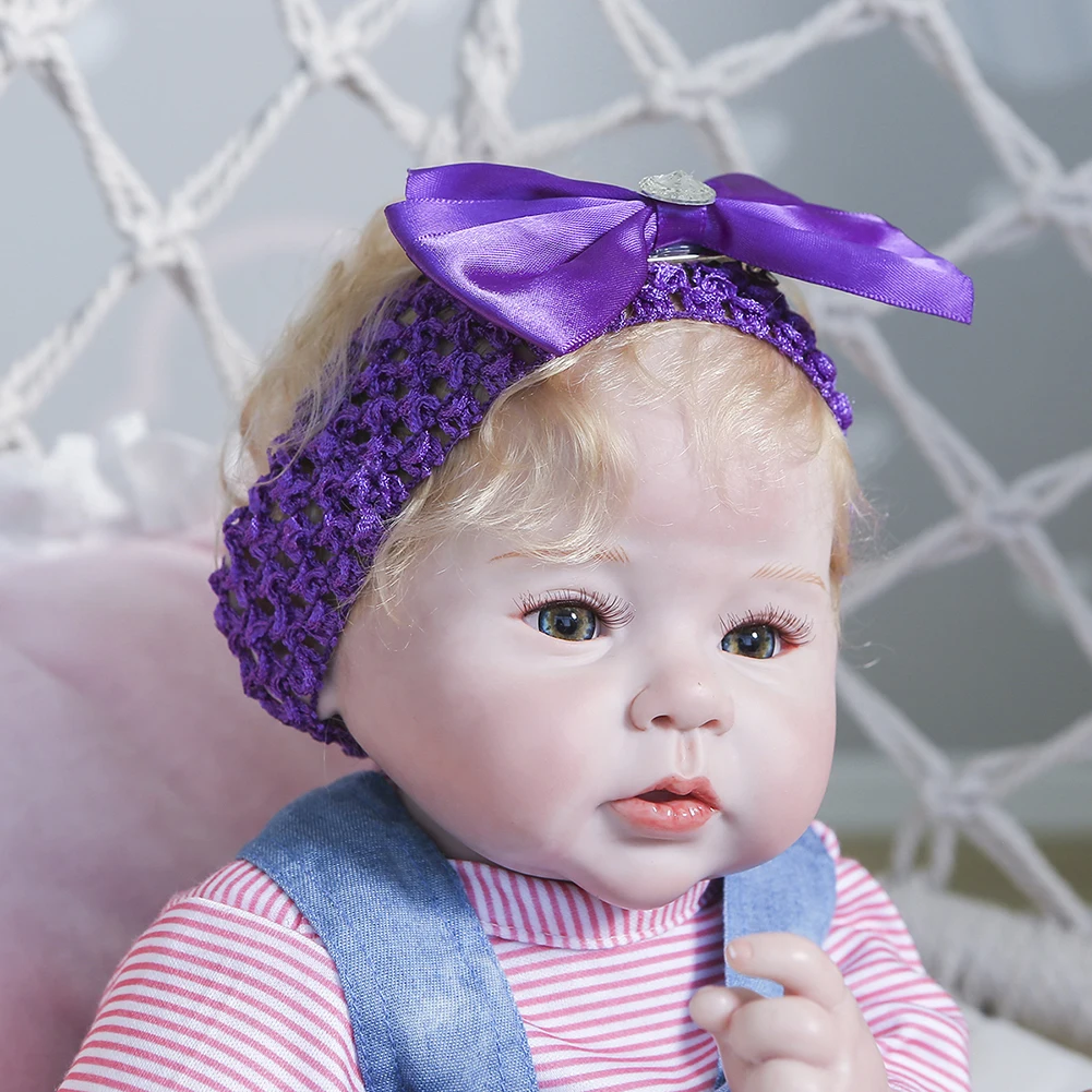 

Reborn doll with soft real gentle touch hotsale lifelike reborn baby dolls fashion doll silicone Vinyl for Child New Year Gifts