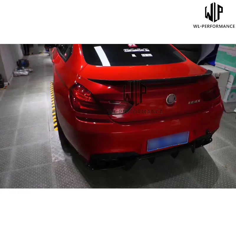 F06 M6 высокое качество углеродного волокна заднего бампера Диффузор губ для BMW 6