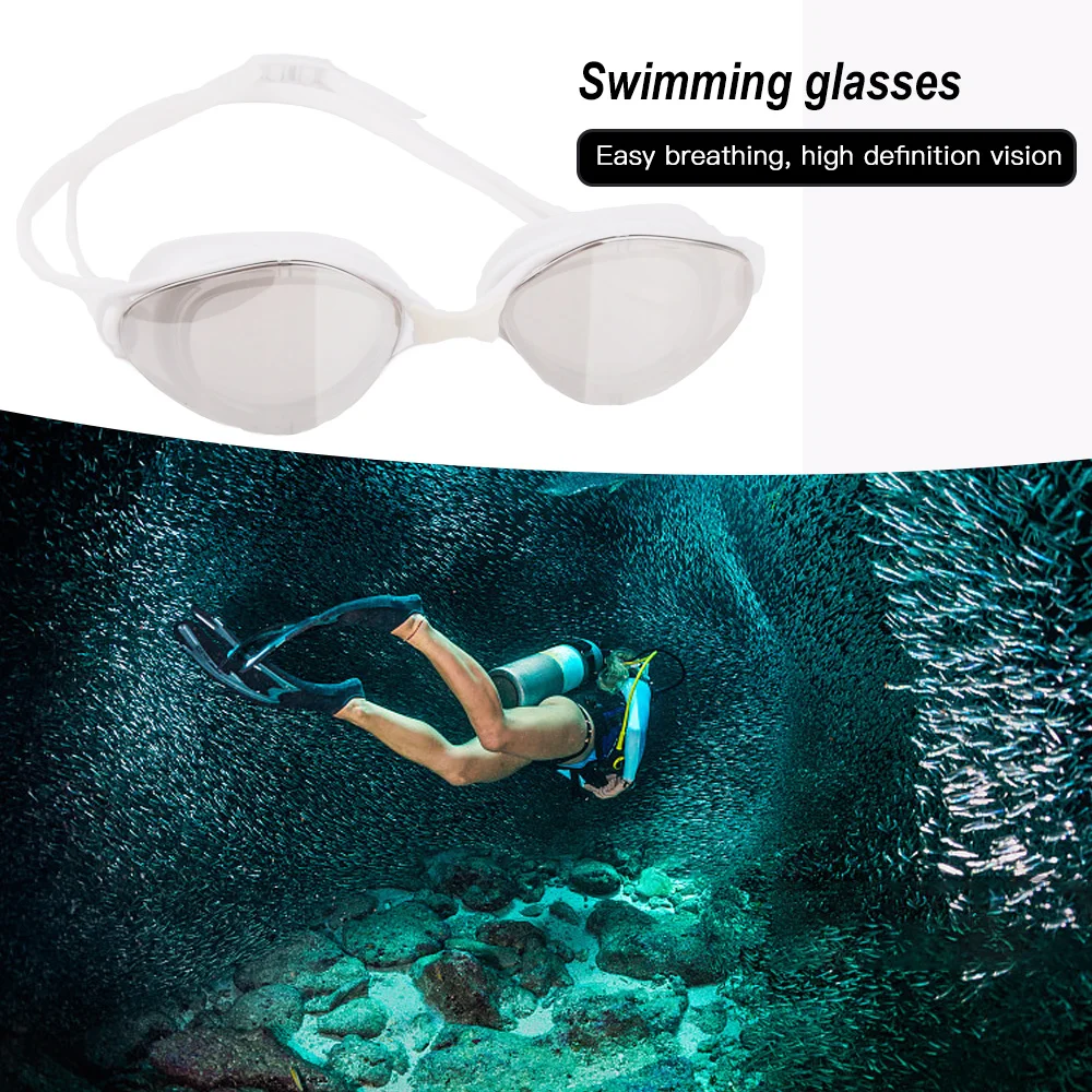 

Swim Goggles Anti-Fog Adjustable Swimming Glasses Electroplate UV Protection Adult Swimming Goggles Eyeglasses