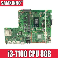 X541UAK i3-7100 CPU 8GB RAM Mainboard REV 2.0 For ASUS X541UVK X541UA X541UAK laptop motherboard 100% Tested