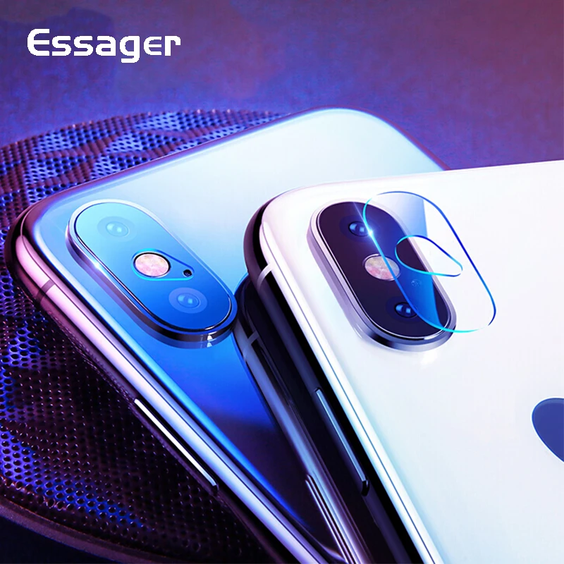 Защитная пленка для объектива камеры Essager iPhone X S Xs Max XR Xsmax 8 7 Plus 9H из закаленного