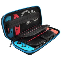portable storage bag for nintend switch gaming accessories console double compartment game card four corner game package