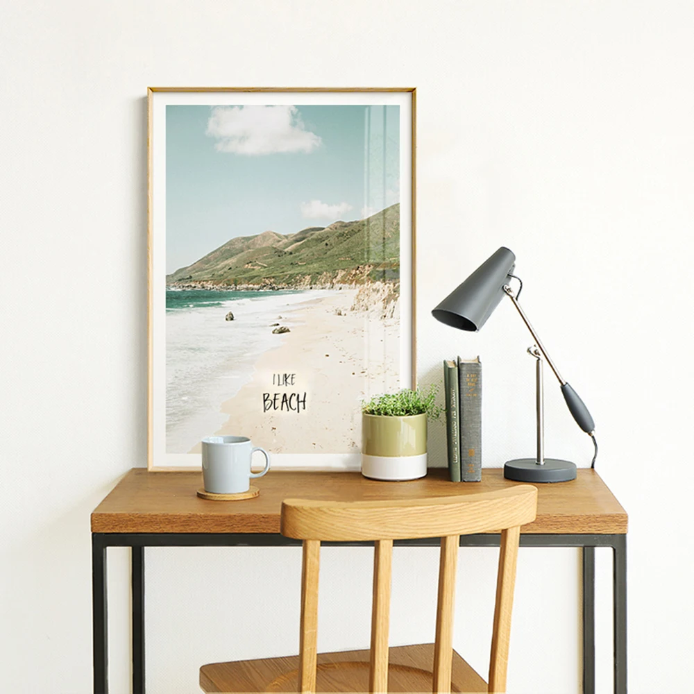 Креативная морская и горная настенная живопись холст картина для спальни Декор