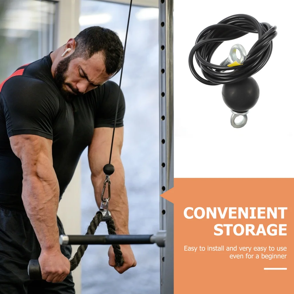 

1 Set of Pulley System Training Muscle Fitness Equipment Tool for Home Gym