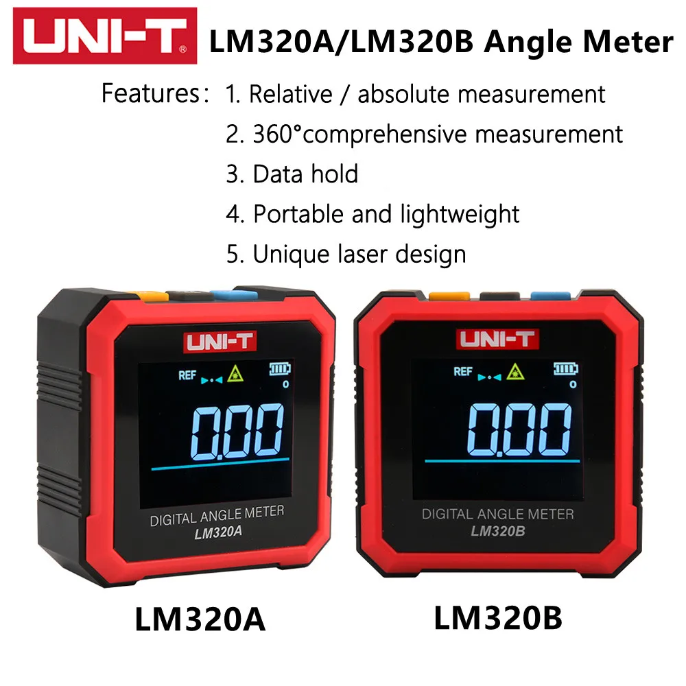 Магнитный цифровой транспортир UNI-T LM320A LM320B измеритель уровня Гониометр