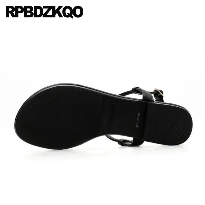 Ананас Сандалии на ремнях с бантом петлей пятке Стразы Т образным ремешком