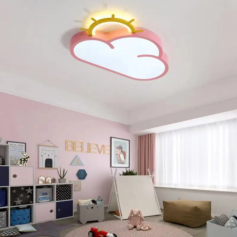 Светодиодный потолочный светильник люстра в виде облака для спальни детской
