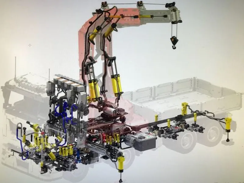 Новый RC Power Function Technic летучая мышь грузовик внедорожный спасательный кран MOC 8800