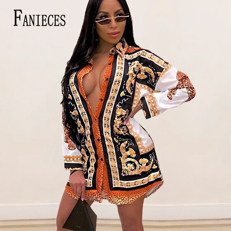 

Женская модельная блузка, модная дизайнерская рубашка с отложным воротником, Элегантная блузка с принтом, офисные топы, женская блузка