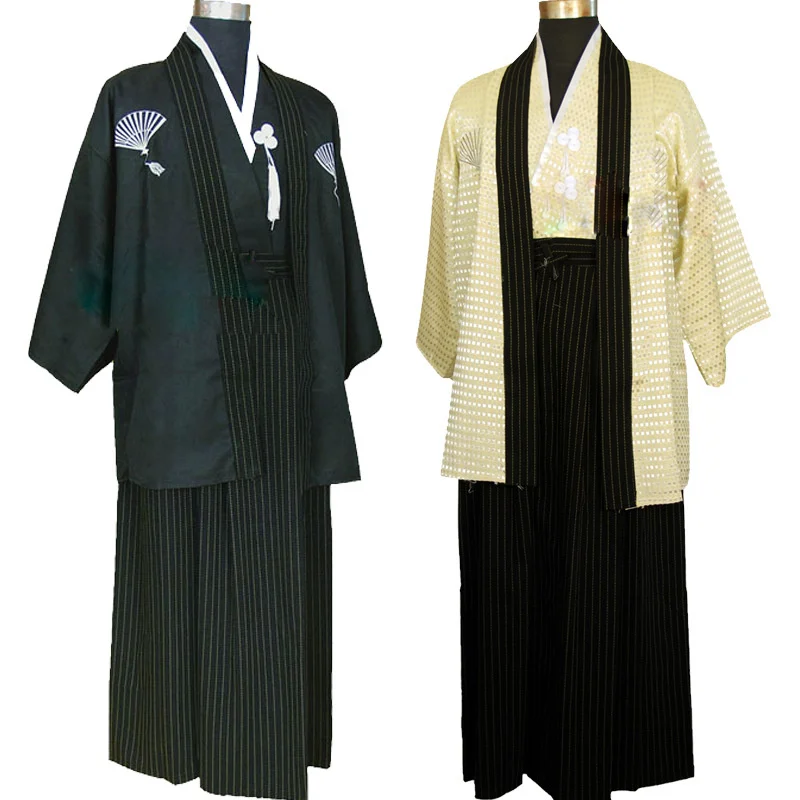

Retro Japanese men's kimono, traditional clothing, yukata, men's dance clothing, samurai clothing 89