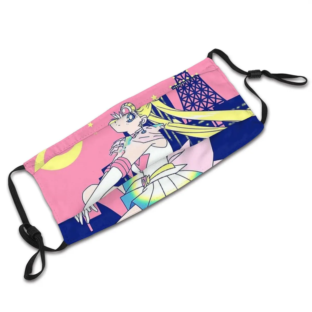 

Sailor Moon Tsukino Usagi Supernatural Love Comics Mascarilla Masque Facial Mask Super Tokyo City Lights Mask With Filters