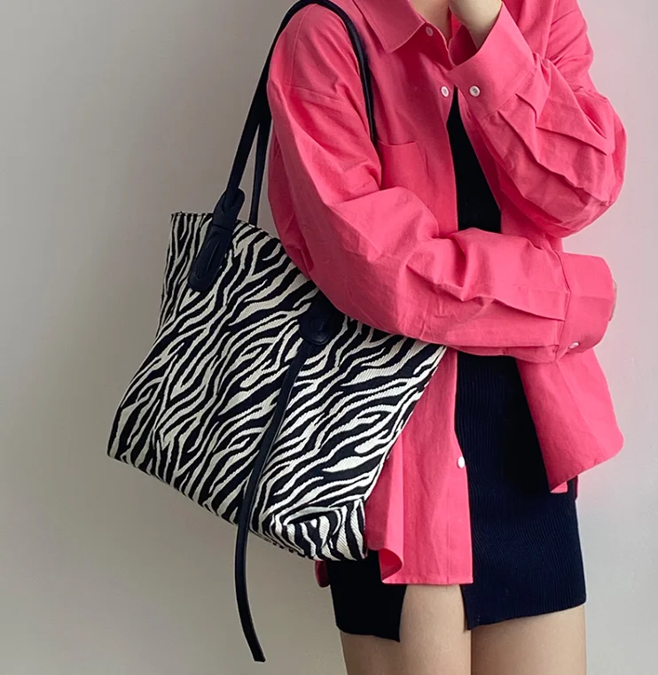 

Fashion women tote handbag canvas large capacity shoulder bag girl vintage handbag casual yuii9925