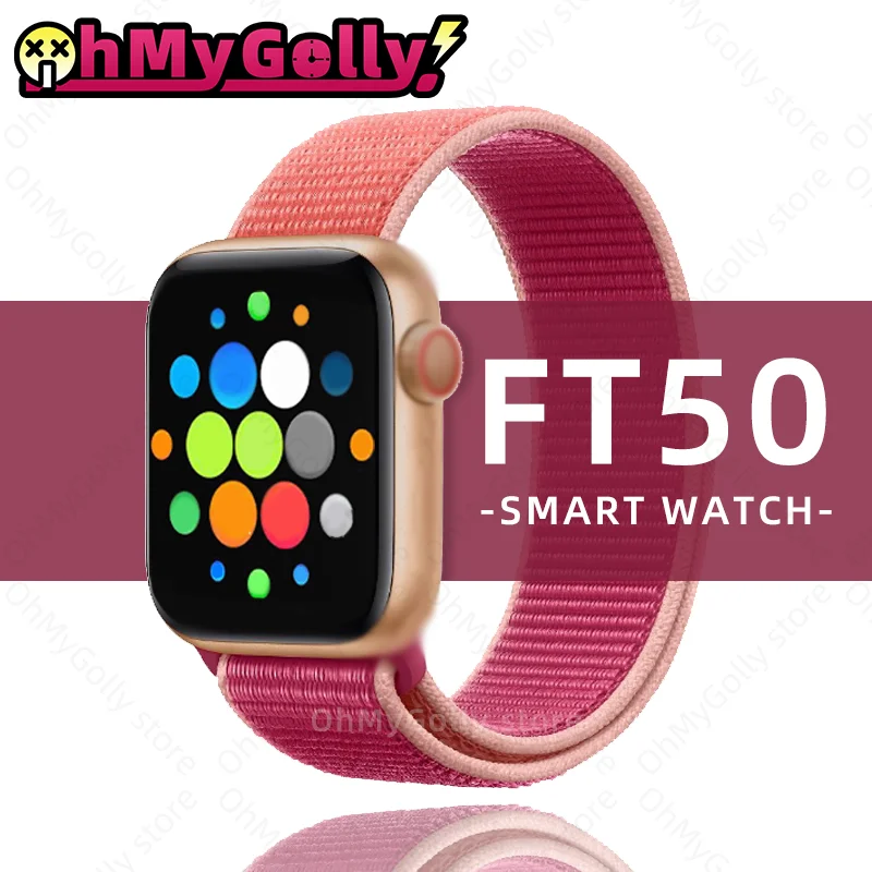 Смарт часы FT50 Series 6 умные с Bluetooth монитором сердечного ритма мониторингом