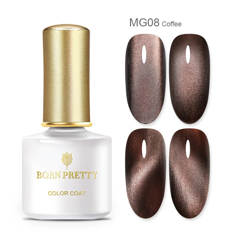 BP-MG08 BORN PRETTY Гель-лак для ногтей с эффектом «кошачий глаз» лак 9D магнитный лак Сияющий лазер магнит замочить от УФ-гель маникюр Дизайн ногтей - Цвет: BP-MG08