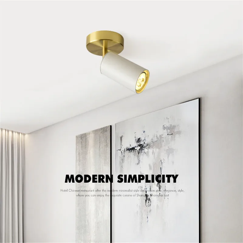 (Бесплатная E27 лампа) гибкий светодиодный потолочный светильник с 1/2 головкой