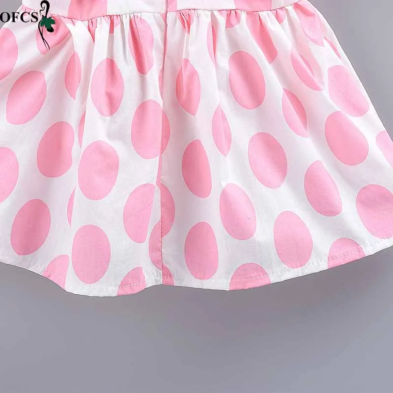 

Summer Sleeveless Backless Dresses Baby Girls Clothing Cotton Leisure Dot Pattern Princess Dress Slip Dress Teenage Girl Costume