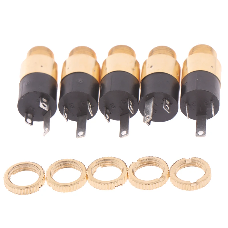 

PJ392 3.5mm Stereo Female Sockect Jack 3.5 Audio Headphone Connector Stereo Headphone Audio Video Jack Socket Plug Gold Plated