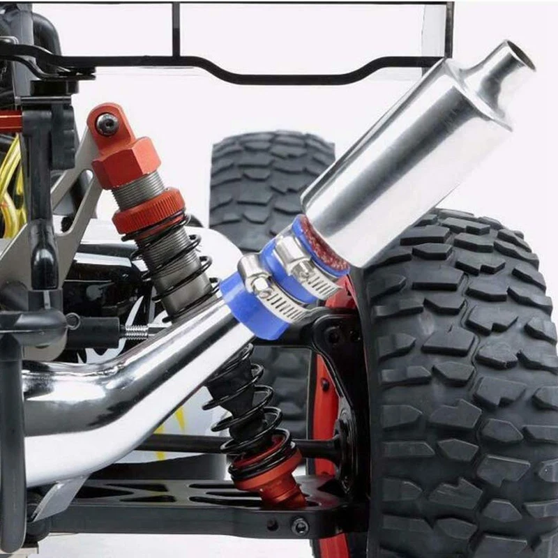 Выхлопная труба с глушителем глушитель для 1/5 HPI KM Rovan Baja 5B 5T 5SC 5SS Rc лодка части |