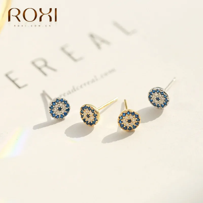 Женские серьги гвоздики из серебра 100% пробы с цирконом|Серьги-гвоздики| |