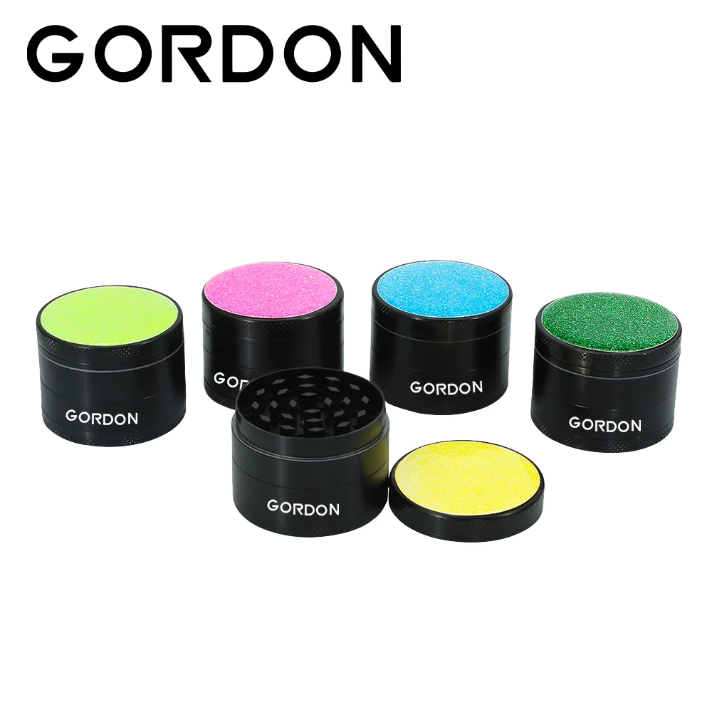 

50MM 4-layer Zinc Alloy Herb Grinder Smoke Metal Fluorescence Tobacco Mexico Vacation Series Smoking Weed Accessoires Grinders