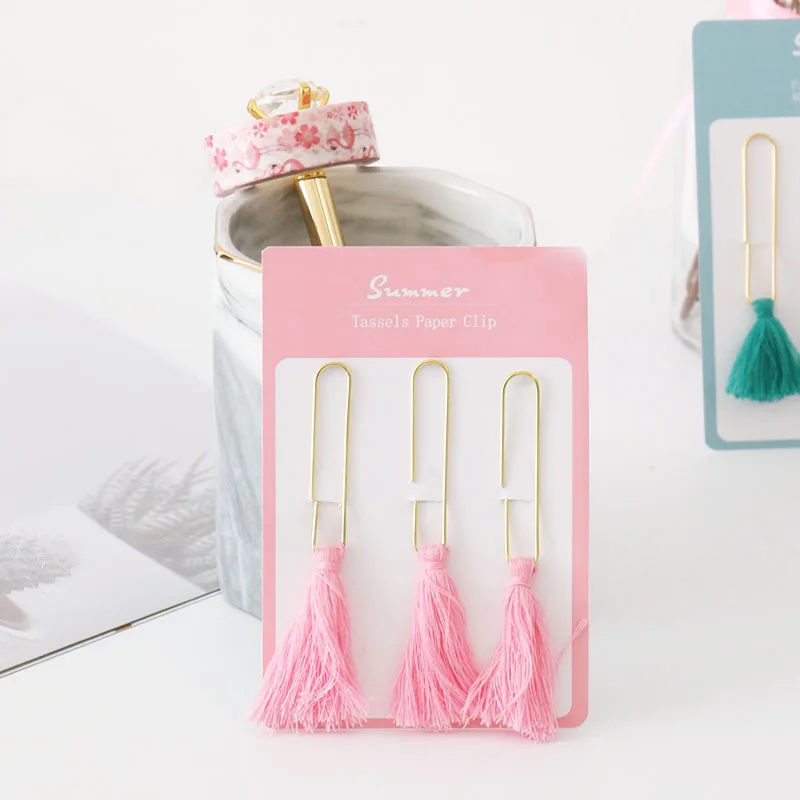 Новинка набор креативных милых металлических блокнотов с кисточками и золотыми