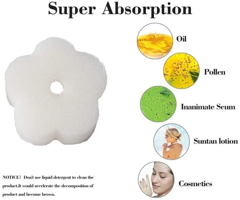10 шт. белые плавающие губки для спа-салона | Дом и сад