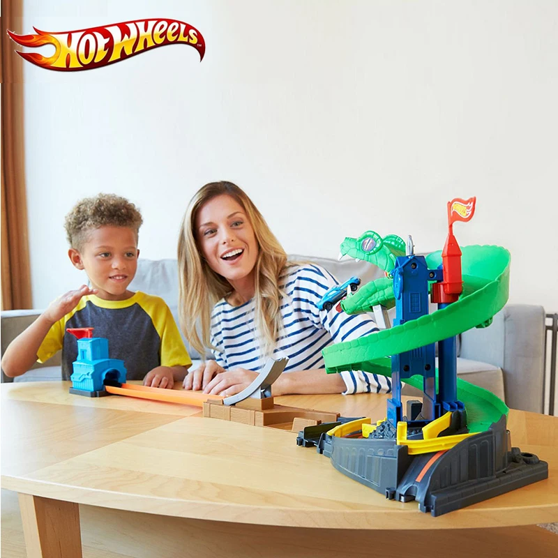 Hot Wheels оригинальная модель трассы дети Кобра гоночный туннель взволнованный