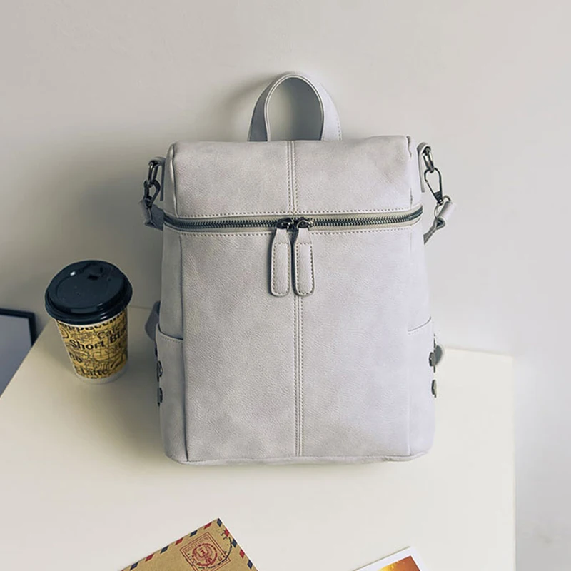 Женские рюкзаки в консервативном стиле кожаные сумки для девочек-подростков