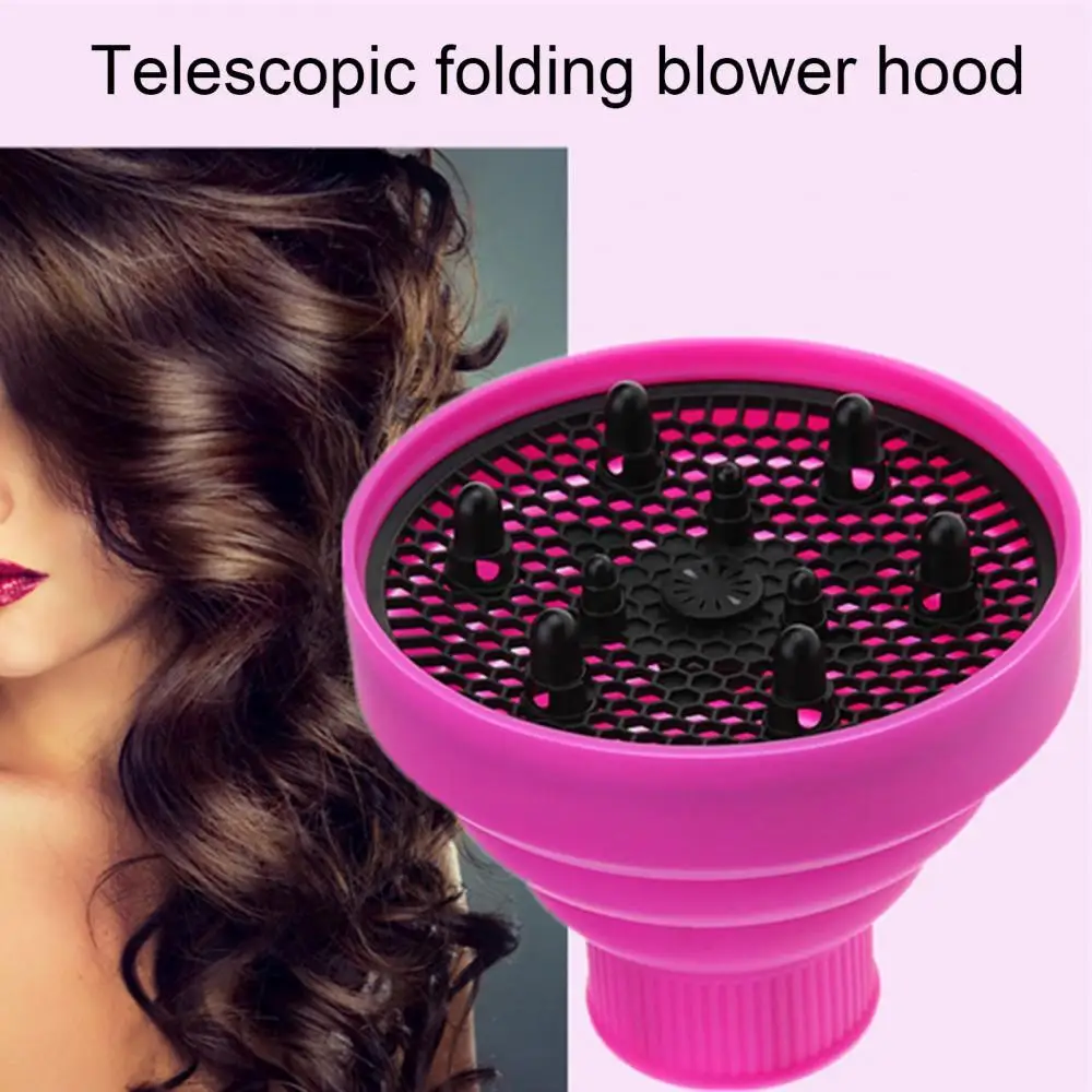 

Soft Silicone Hair Dryer Diffuser Collapsible Hairdryer Diffuser Hairdressing Dryer Blower Hood Styling Accessories