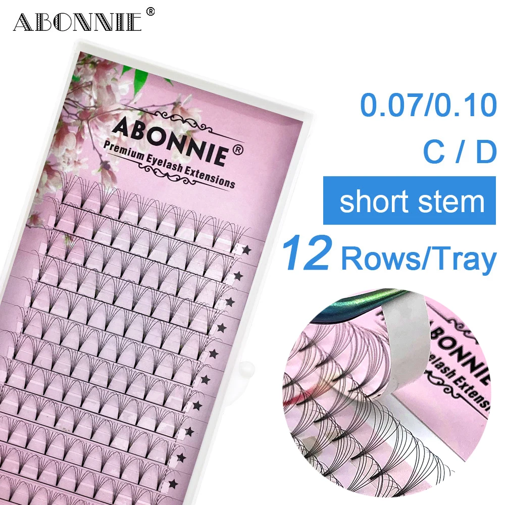 Накладные ресницы Abonnie 3D 4D 5D 6D 10D 0 07 толщина 1|Накладные ресницы| |
