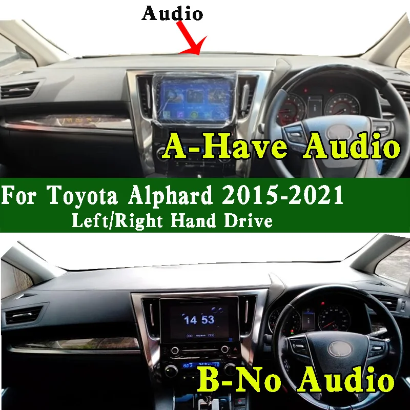

Fits Toyota Alphard 350 Vellfire H3 AH30 GGH30 2015 2016 2017 2018 2019 2020 2021 Dashmat Dashboard Cover Pad Dash Mat Carpet