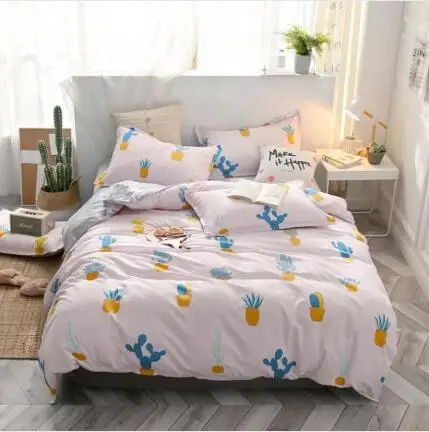 AS Juwenin Home одеяло из микрофибры комплект 1 шт. пододеяльник 1 шт. простыня комплект 2 шт. наволочка Полный/queen/King Размеры постельные принадлежности - Цвет: AS