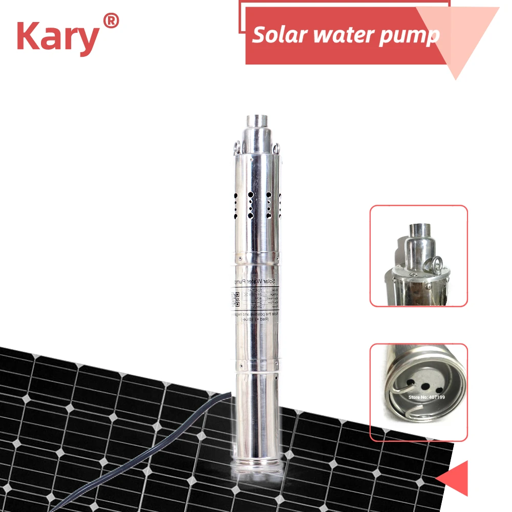 CE одобренный солнечный насос цена dc 24v lift 80m flow 3000L/H Солнечный погружной Система