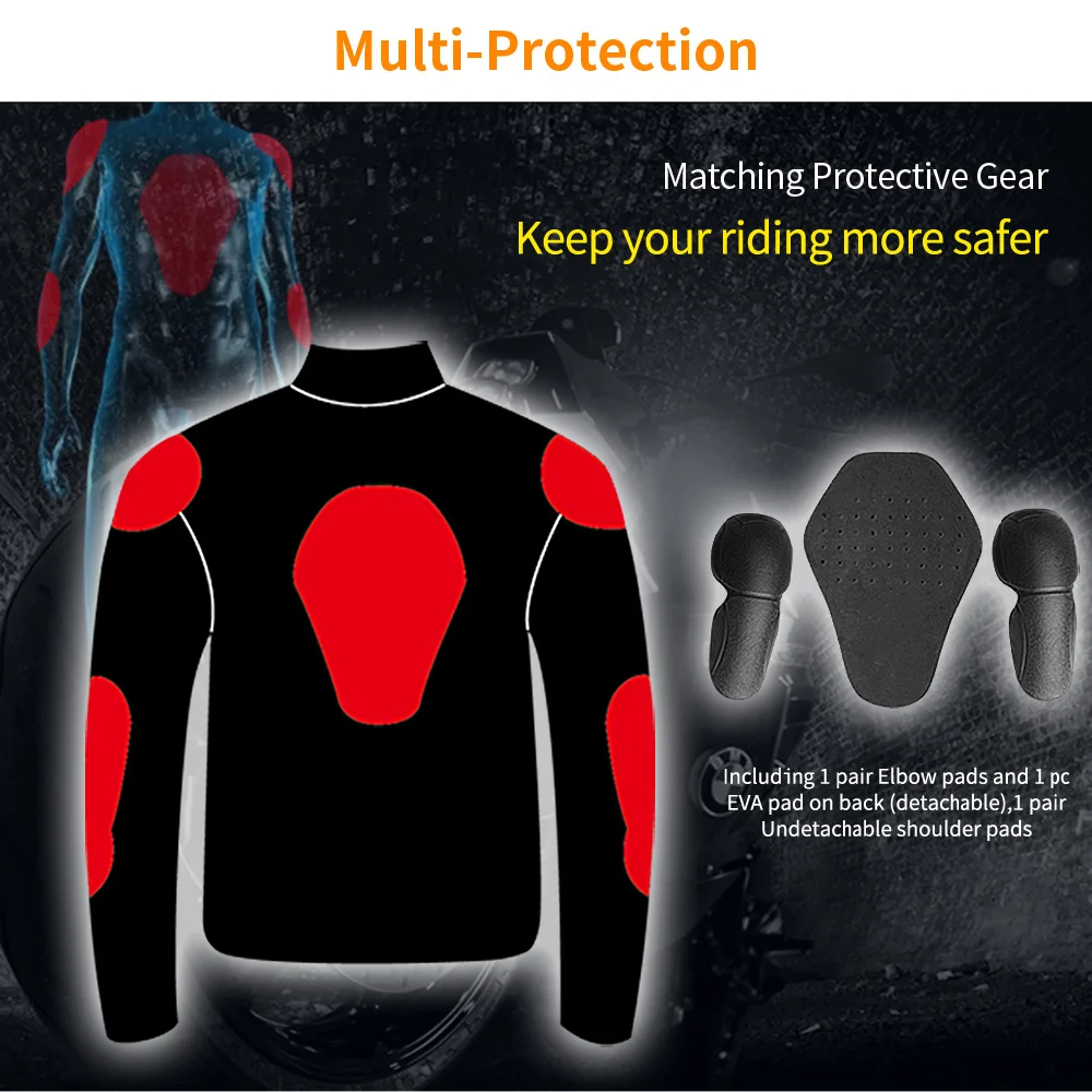 Мотоциклетная куртка мужская осенне-зимняя ветрозащитная для верховой езды